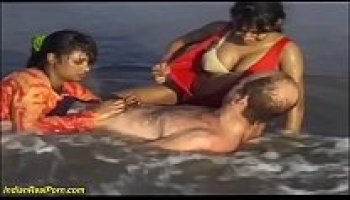 Wild Threesome Indian Beach Fun